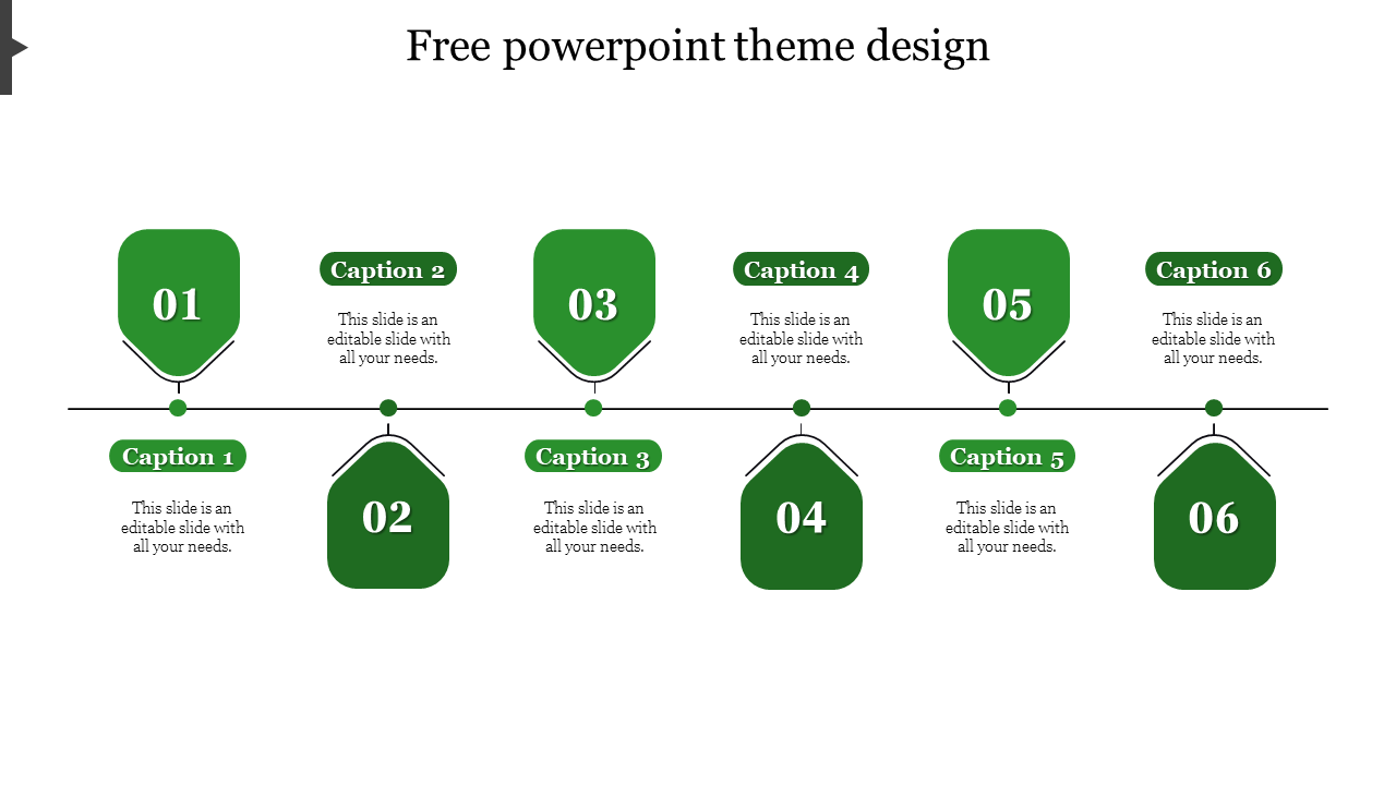 free powerpoint theme design-6-Green